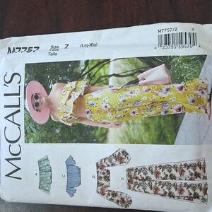McCall's Floral Two-Piece Set Sewing Pattern Size L-Xlg.